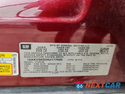 Zdjęcie 13 z 13 samochodu: 2017 GMC ACADIA LIMITED SLT-2 VIN:1GKKVSKD3HJ177898 - miniatura