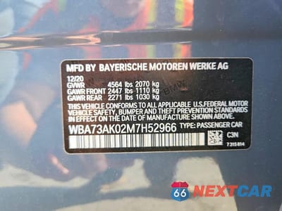 Zdjęcie 13 z 13 samochodu: 2021 BMW 228XI VIN:WBA73AK02M7H52966 - miniatura