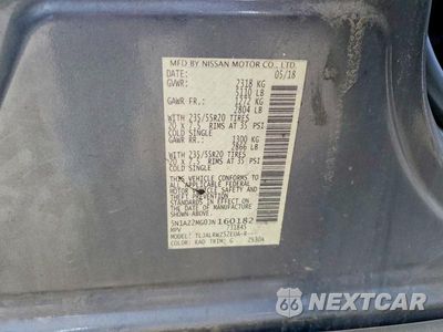Zdjęcie 13 z 13 samochodu: 2018 NISSAN MURANO SL VIN:5N1AZ2MG0JN160182 - miniatura