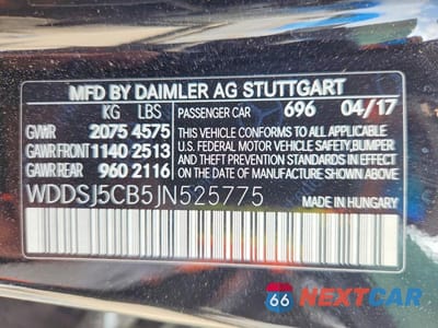 Zdjęcie 12 z 12 samochodu: 2018 MERCEDES-BENZ CLA 45 AMG VIN:WDDSJ5CB5JN525775 - miniatura