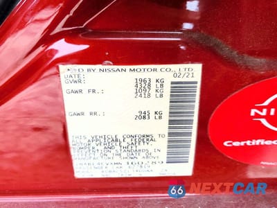 Zdjęcie 12 z 12 samochodu: 2021 NISSAN ALTIMA SR VIN:1N4BL4CVXMN360289 - miniatura
