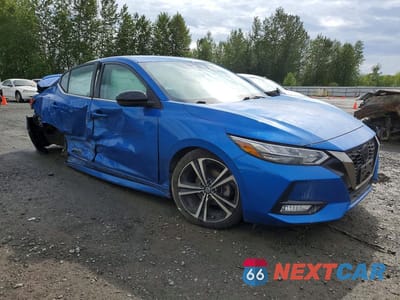 Czwarte zdjęcie samochodu z boku: 2021 NISSAN SENTRA SR VIN:3N1AB8DV5MY283531 - miniatura
