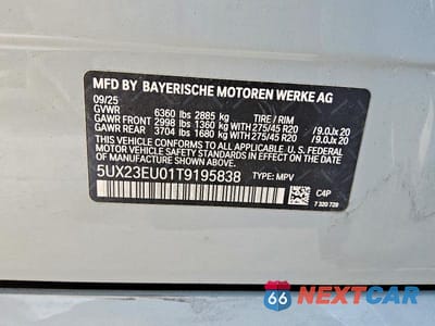 Zdjęcie 14 z 14 samochodu: 2026 BMW X5 XDRIVE40I VIN:5UX23EU01T9195838 - miniatura