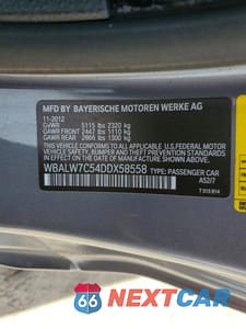 Zdjęcie 12 z 12 samochodu: 2013 BMW 640 I VIN:WBALW7C54DDX58558 - miniatura