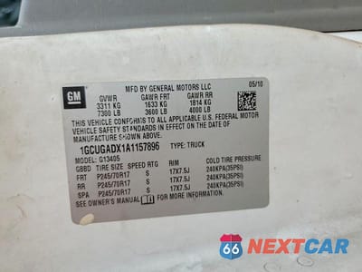 Zdjęcie 12 z 12 samochodu: 2010 CHEVROLET EXPRESS 1500 CARGO DELIVERY VAN VIN:1GCUGADX1A1157896 - miniatura