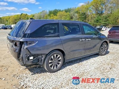 Trzecie zdjęcie samochodu z tyłu: 2022 HONDA ODYSSEY EXL VIN:5FNRL6H79NB063903 - miniatura
