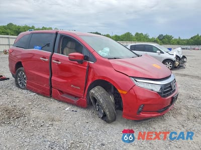 Czwarte zdjęcie samochodu z boku: 2022 HONDA ODYSSEY EXL VIN:5FNRL6H74NB067857 - miniatura