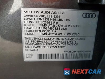 Zdjęcie 13 z 13 samochodu: 2024 AUDI Q7 PREMIUM PLUS VIN:WA1LCBF75RD009586 - miniatura