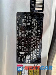 Zdjęcie 10 z 10 samochodu: 2016 KIA SEDONA L VIN:KNDMA5C15G6120531 - miniatura