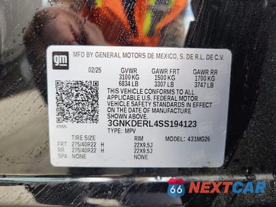 Zdjęcie 14 z 14 samochodu: 2025 CHEVROLET BLAZER SS VIN:3GNKDERL4SS194123 - miniatura