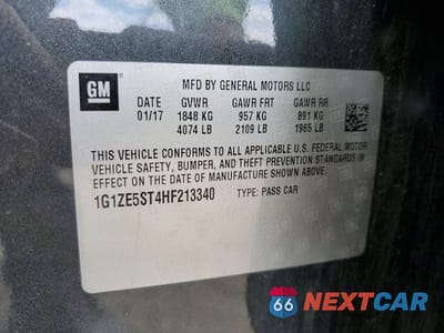 Zdjęcie 12 z 12 samochodu: 2017 CHEVROLET MALIBU LT VIN:1G1ZE5ST4HF213340 - miniatura