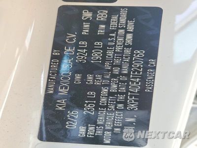 Zdjęcie 12 z 12 samochodu: 2026 KIA K4 LXS VIN:3KPFT4DE4TE290768 - miniatura