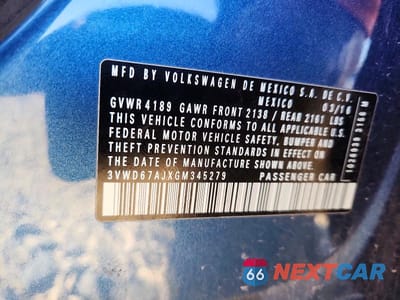 Zdjęcie 12 z 12 samochodu: 2016 VOLKSWAGEN JETTA SE VIN:3VWD67AJXGM345279 - miniatura