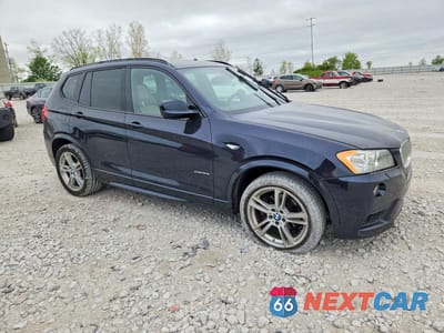 Czwarte zdjęcie samochodu z boku: 2011 BMW X3 XDRIVE35I VIN:5UXWX7C53BL732659 - miniatura