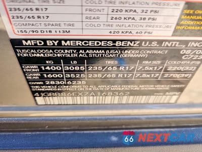 Zdjęcie 14 z 14 samochodu: 2007 MERCEDES-BENZ ML 350 VIN:4JGBB86EX7A168362 - miniatura
