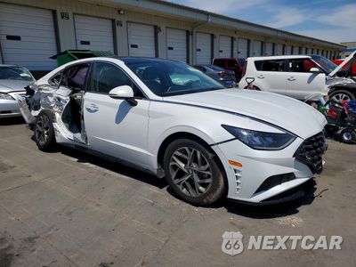 Czwarte zdjęcie samochodu z boku: 2021 HYUNDAI SONATA SEL VIN:5NPEF4JA6MH086457 - miniatura
