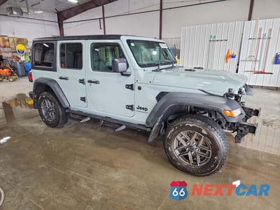 Czwarte zdjęcie samochodu z boku: 2024 JEEP WRANGLER SPORT VIN:1C4PJXKN4RW169252 - miniatura