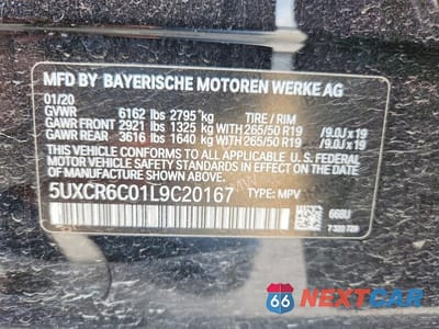 Zdjęcie 13 z 13 samochodu: 2020 BMW X5 XDRIVE40I VIN:5UXCR6C01L9C20167 - miniatura
