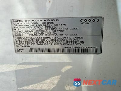 Zdjęcie 10 z 10 samochodu: 2015 AUDI Q7 S LINE PRESTIGE VIN:WA1DGAFE4FD019930 - miniatura