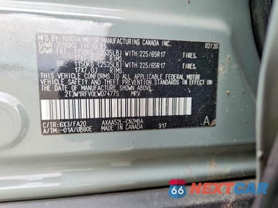 Zdjęcie 13 z 13 samochodu: 2020 TOYOTA RAV4 XLE VIN:2T3W1RFV0LW074775 - miniatura