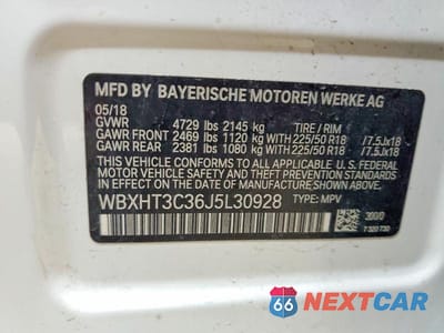 Zdjęcie 13 z 13 samochodu: 2018 BMW X1 XDRIVE28I VIN:WBXHT3C36J5L30928 - miniatura