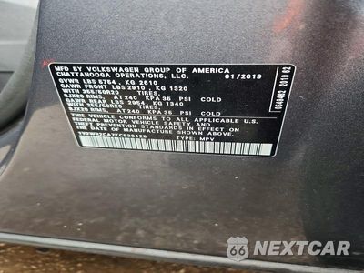 Zdjęcie 13 z 13 samochodu: 2019 VOLKSWAGEN ATLAS SE VIN:1V2WR2CA7KC538128 - miniatura