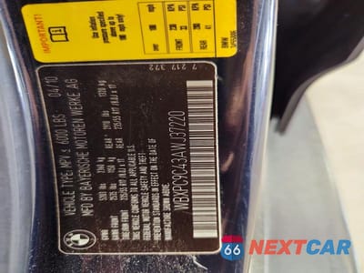 Zdjęcie 13 z 13 samochodu: 2010 BMW X3 XDRIVE30I VIN:WBXPC9C43AWJ37220 - miniatura