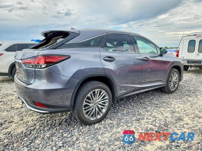 Trzecie zdjęcie samochodu z tyłu: 2021 LEXUS RX 450H VIN:2T2JGMDA8MC065423 - miniatura