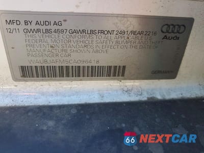 Zdjęcie 12 z 12 samochodu: 2012 AUDI A3 PREMIUM VIN:WAUBJAFM5CA096418 - miniatura