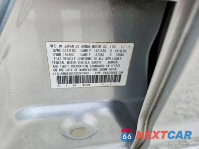 Zdjęcie 12 z 12 samochodu: 2011 HONDA FIT SPORT VIN:JHMGE8H52BC002993 - miniatura