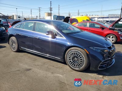 Czwarte zdjęcie samochodu z boku: 2022 MERCEDES-BENZ EQS SEDAN 450+ VIN:W1KCG2DB9NA019122 - miniatura