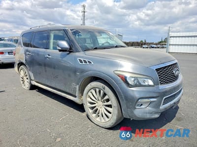 Czwarte zdjęcie samochodu z boku: 2015 INFINITI QX80 BASE VIN:JN8AZ2NC6F9370841 - miniatura