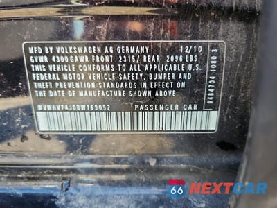 Zdjęcie 13 z 13 samochodu: 2011 VOLKSWAGEN GTI VIN:WVWHV7AJ0BW169052 - miniatura