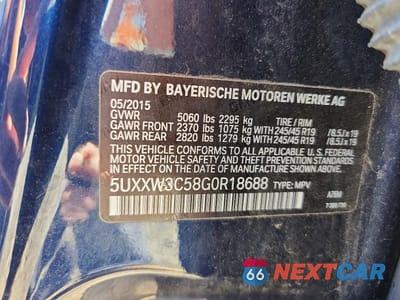 Zdjęcie 13 z 13 samochodu: 2016 BMW X4 XDRIVE28I VIN:5UXXW3C58G0R18688 - miniatura
