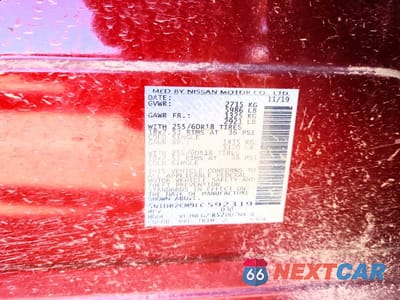 Zdjęcie 13 z 13 samochodu: 2020 NISSAN PATHFINDER SL VIN:5N1DR2CM9LC592319 - miniatura