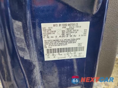 Zdjęcie 12 z 12 samochodu: 2011 FORD F150 SUPER CAB VIN:1FTFX1EF2BFB10377 - miniatura