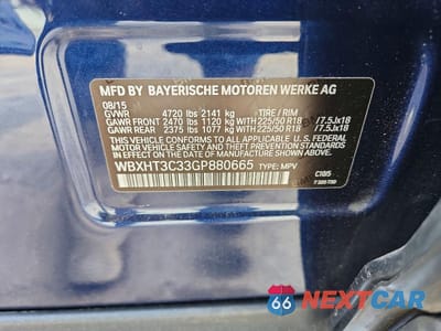 Zdjęcie 14 z 14 samochodu: 2016 BMW X1 XDRIVE28I VIN:WBXHT3C33GP880665 - miniatura