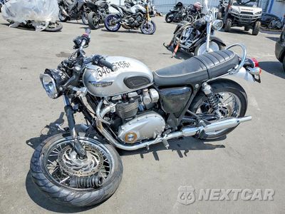 Trzecie zdjęcie samochodu z tyłu: 2018 TRIUMPH MOTORCYCLE BONNEVILLE T120 VIN:SMTD40HLXJT858744 - miniatura