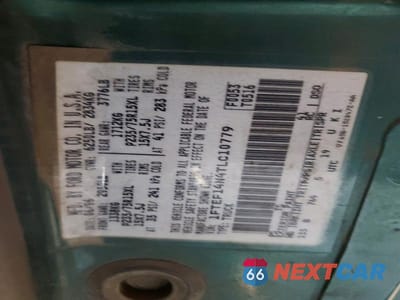 Zdjęcie 12 z 12 samochodu: 1996 FORD F150 VIN:1FTEF14N4TLC10779 - miniatura