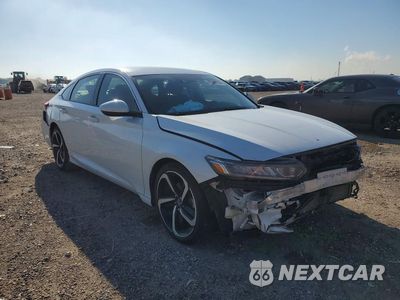 Czwarte zdjęcie samochodu z boku: 2019 HONDA ACCORD SPORT VIN:1HGCV1F38KA035549 - miniatura