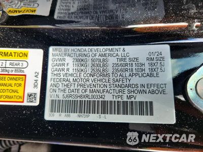 Zdjęcie 13 z 13 samochodu: 2024 HONDA CR-V SPORT-L VIN:5J6RS5H8XRL003342 - miniatura