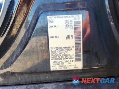 Zdjęcie 12 z 12 samochodu: 2016 NISSAN ALTIMA 2.5 SV VIN:1N4AL3AP8GC293931 - miniatura