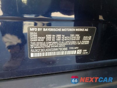 Zdjęcie 13 z 13 samochodu: 2025 BMW X5 XDRIVE40I VIN:5UX23EU0XS9W78386 - miniatura