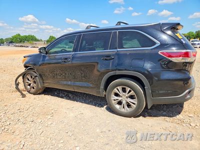 Drugie zdjęcie samochodu z przodu: 2014 TOYOTA HIGHLANDER XLE VIN:5TDKKRFH5ES031429 - miniatura