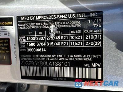 Zdjęcie 10 z 13 samochodu: 2020 MERCEDES-BENZ GLE 450 4MATIC VIN:4JGFB5KB0LA138101 - miniatura