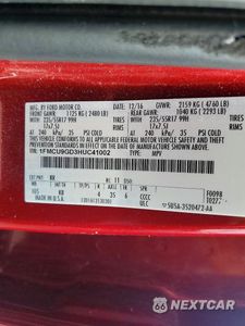 Zdjęcie 13 z 13 samochodu: 2017 FORD ESCAPE SE VIN:1FMCU9GD3HUC41002 - miniatura