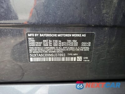 Zdjęcie 13 z 13 samochodu: 2022 BMW X5 XDRIVE45E VIN:5UXTA6C0XN9J37893 - miniatura