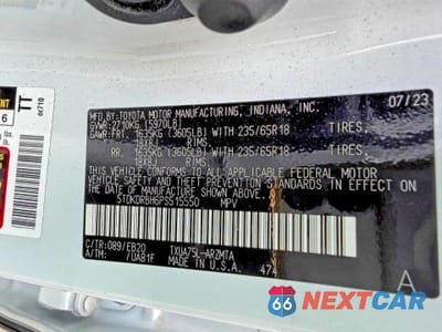 Zdjęcie 10 z 14 samochodu: 2023 TOYOTA HIGHLANDER XLE VIN:5TDKDRBH6PS515550 - miniatura