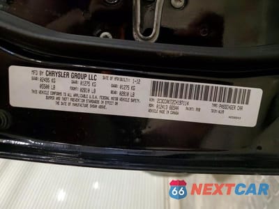 Zdjęcie 12 z 12 samochodu: 2012 CHRYSLER 300C VIN:2C3CCAKT2CH197114 - miniatura