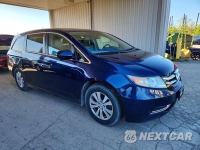 Czwarte zdjęcie samochodu z boku: 2015 HONDA ODYSSEY EXL VIN:5FNRL5H61FB102003 - miniatura